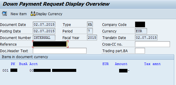 Step by Step Guide To Create Sap Down Payment with VIM – SAP4TECH