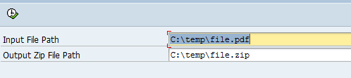 How to Zip a file in abap