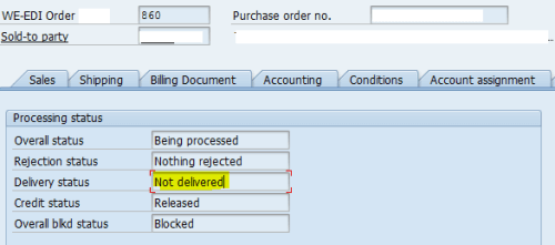 SAP Order Delivery Status for Sales Documents – SAP4TECH