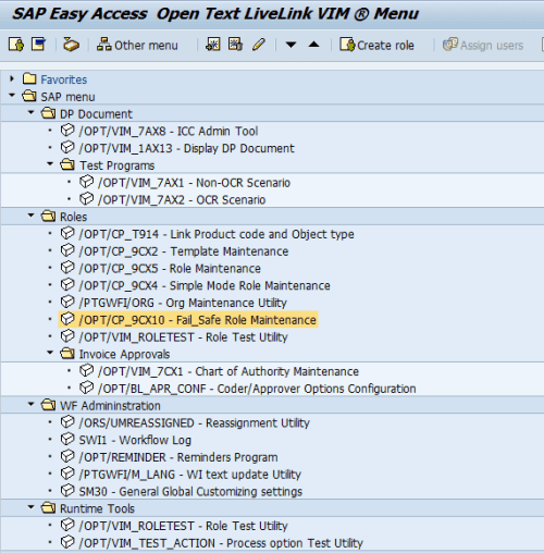 sap-vim-menu-area-with-sap-opentext-tcodes