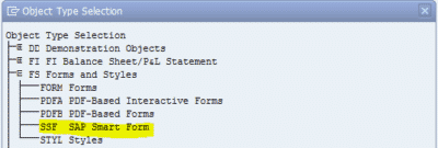FS Forms and Styles SSF SAP Smart Form