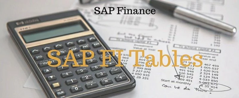 SAP FI Tables