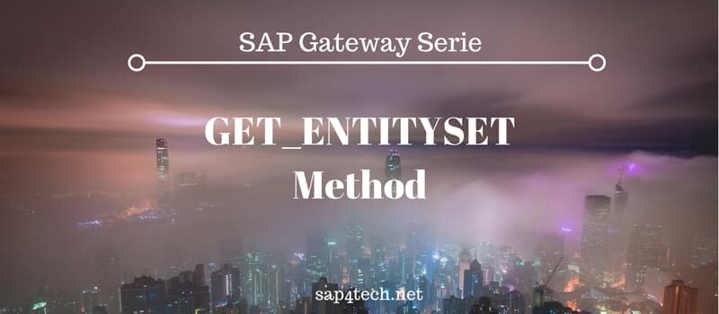SAP GateWay Serie GET ENTITYSET