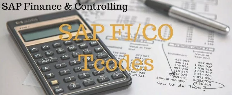 SAP FI Tcodes 1